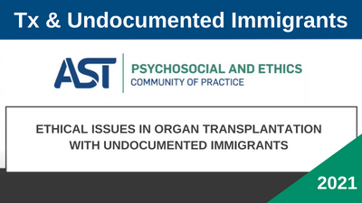 Ethical Issues in Organ Transplantation with Undocumented Immigrants